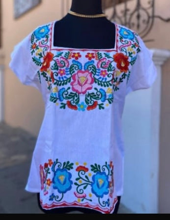 Flowers Blouse Plus size