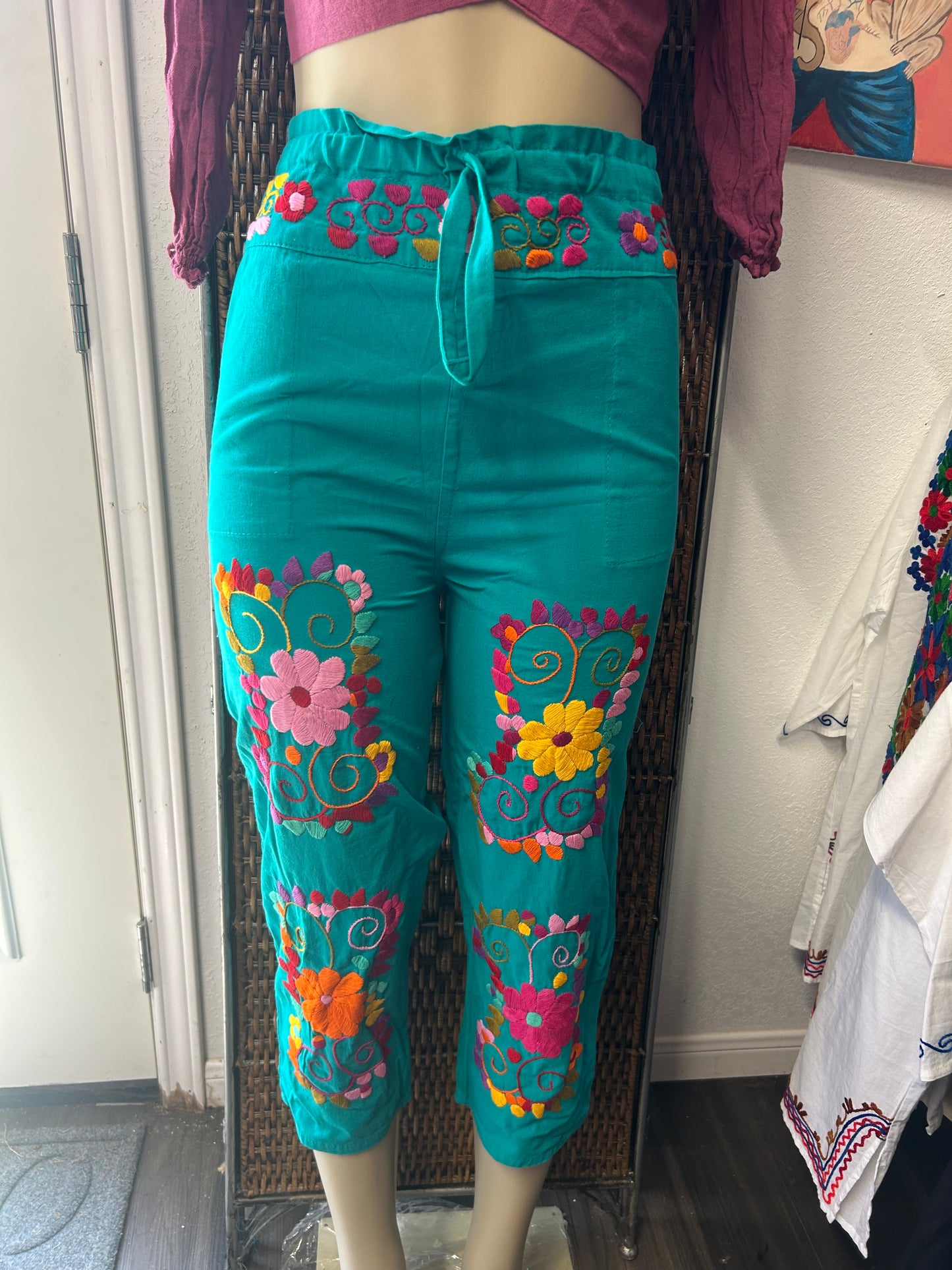Embroidered pants