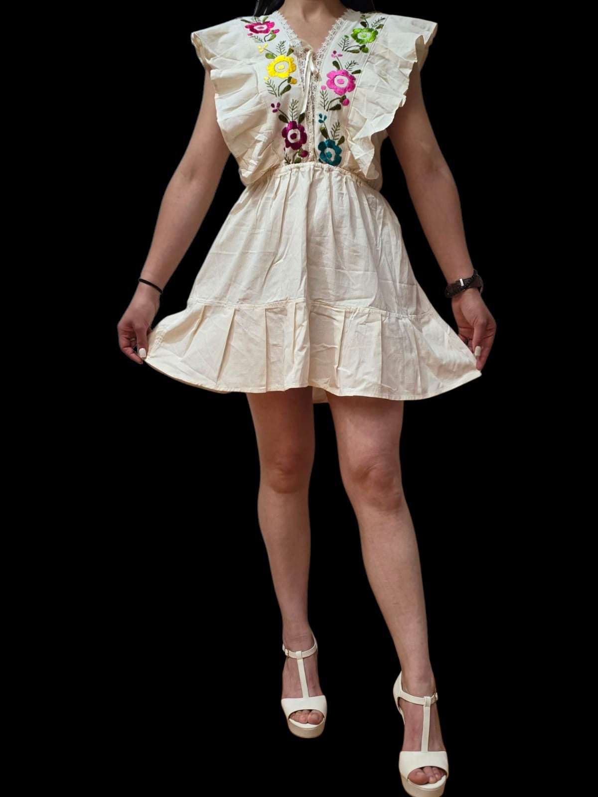 Hand embroidered dress