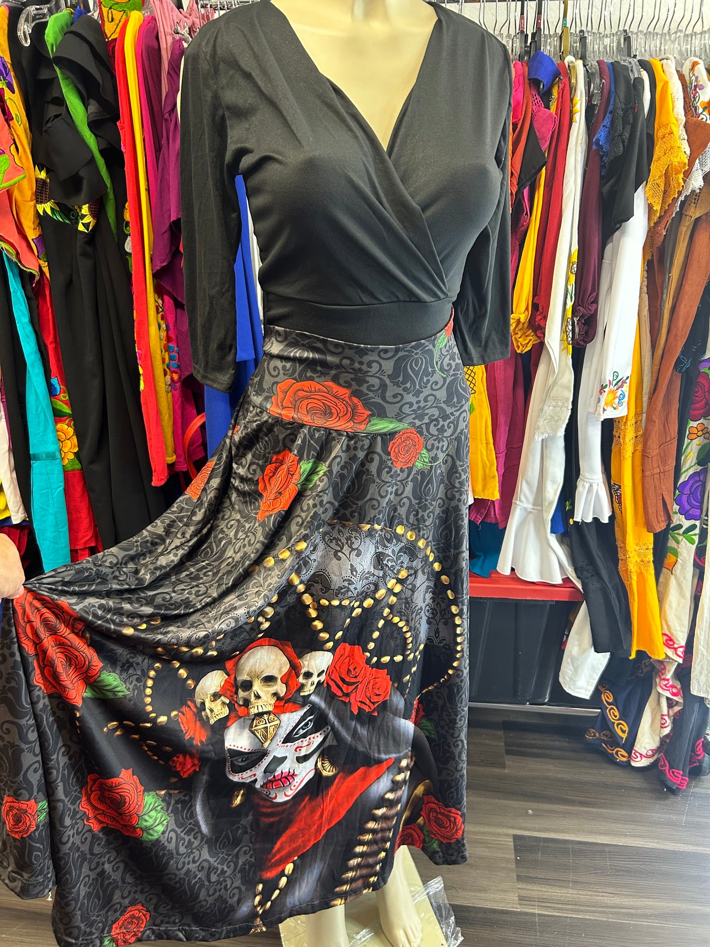 Día de muertos skirt set