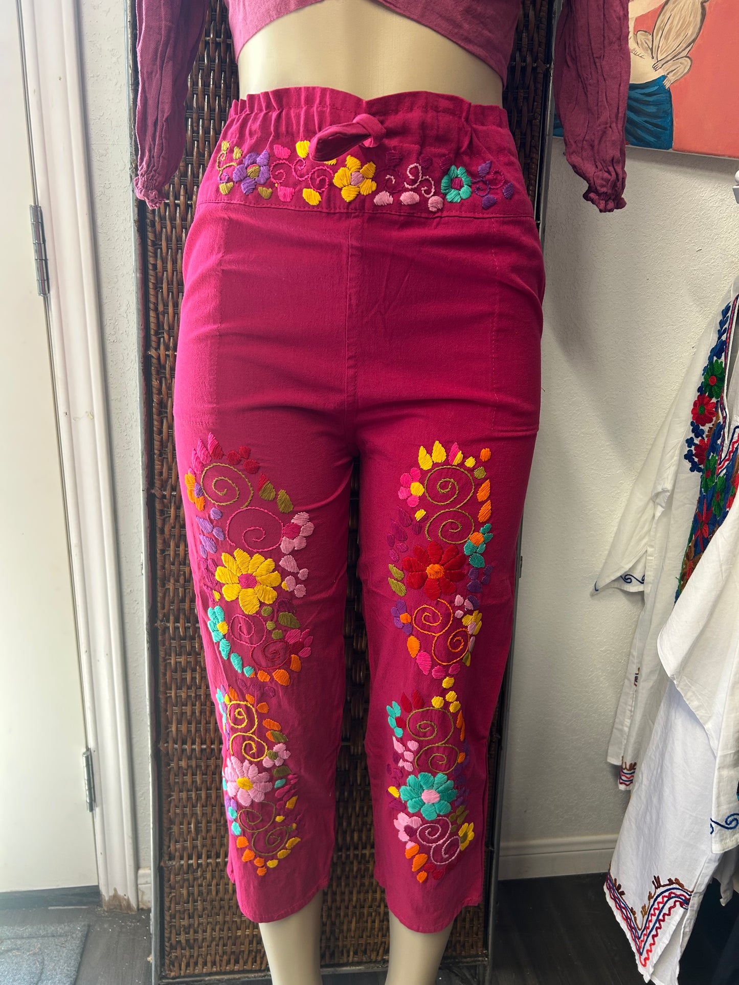 Embroidered pants