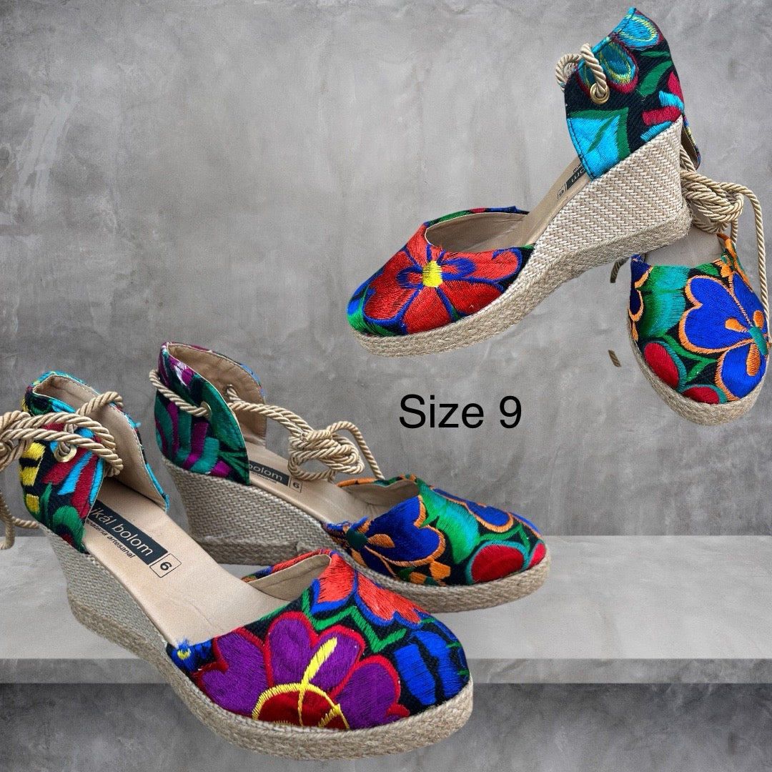 Embroidered heels
