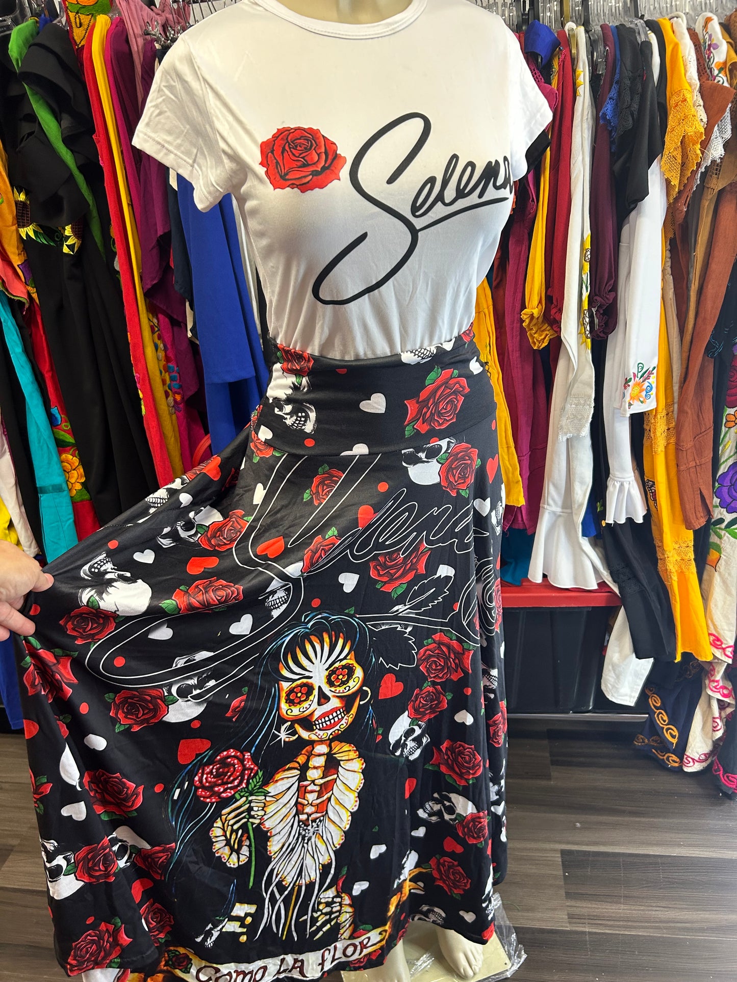 Día de muertos skirt set