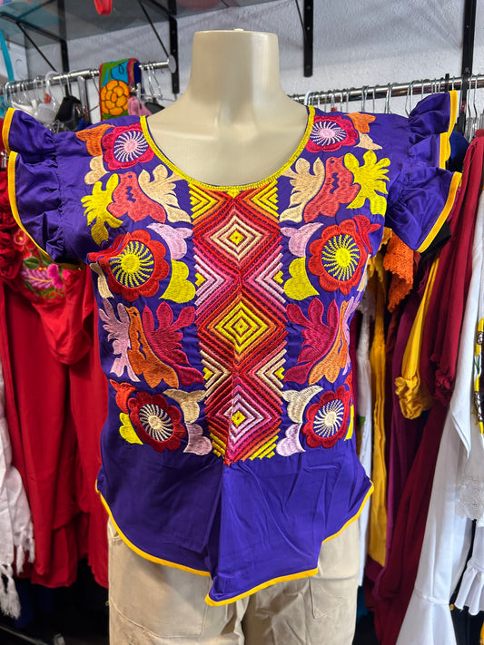 Morado amarillo blouse