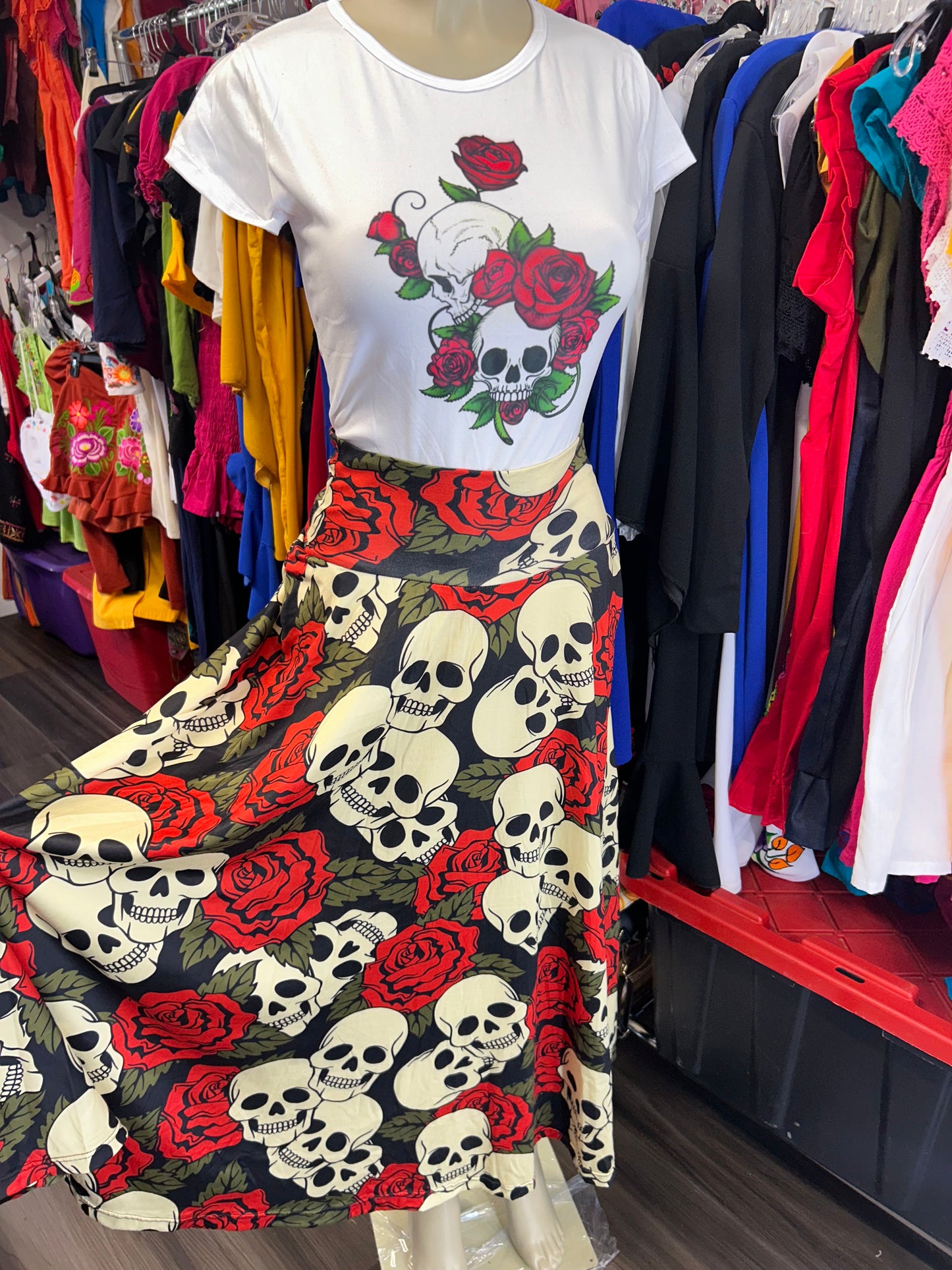 Día de muertos skirt set