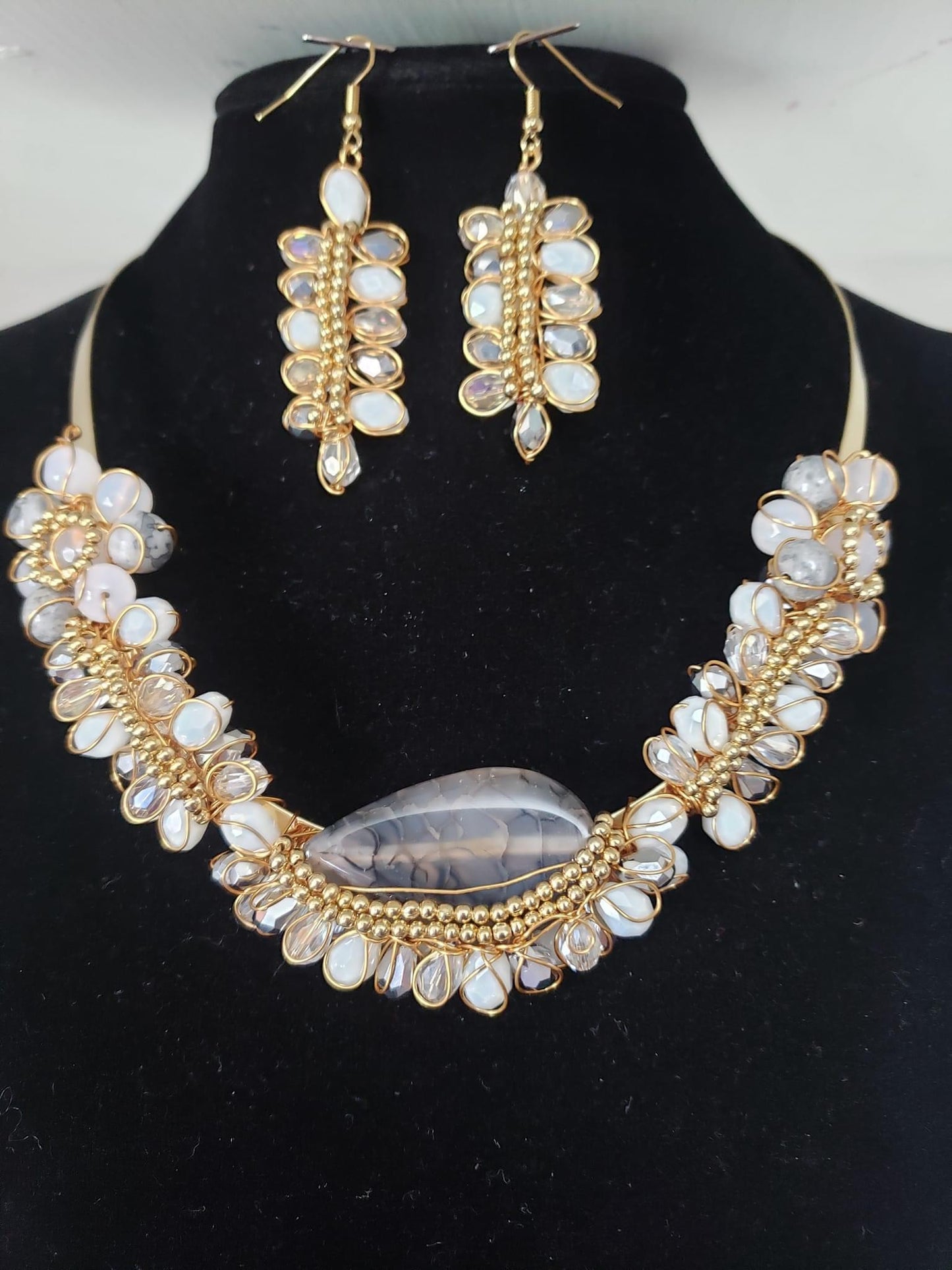 Ágata necklace set