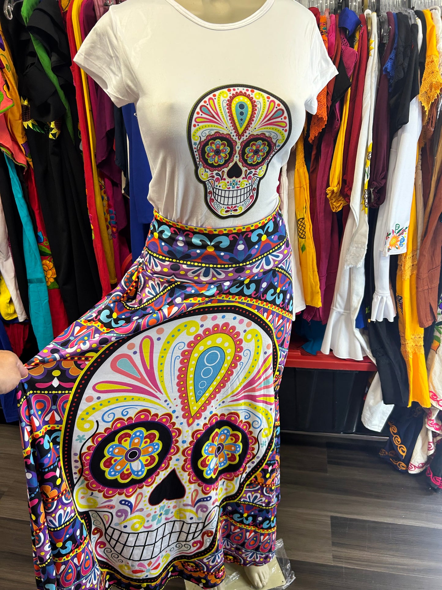 Día de muertos skirt set