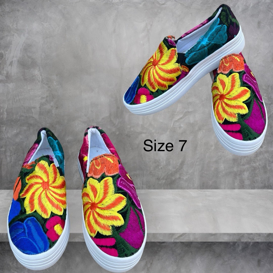 Embroidered sneakers