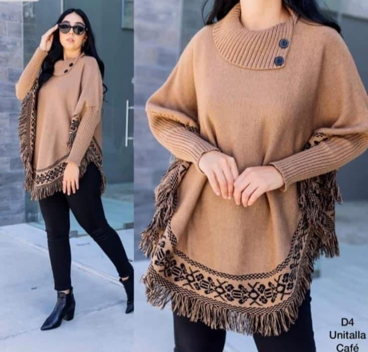 Long sleeve poncho