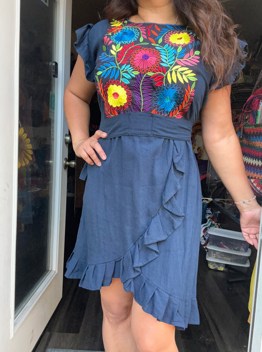 Casual embroidered dress