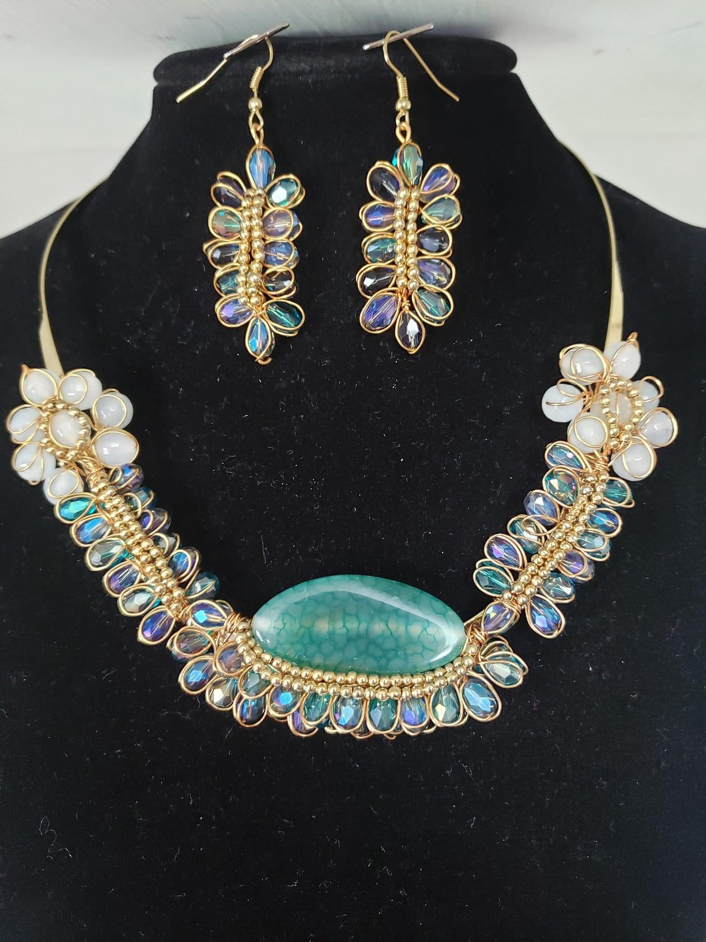 Ágata necklace set