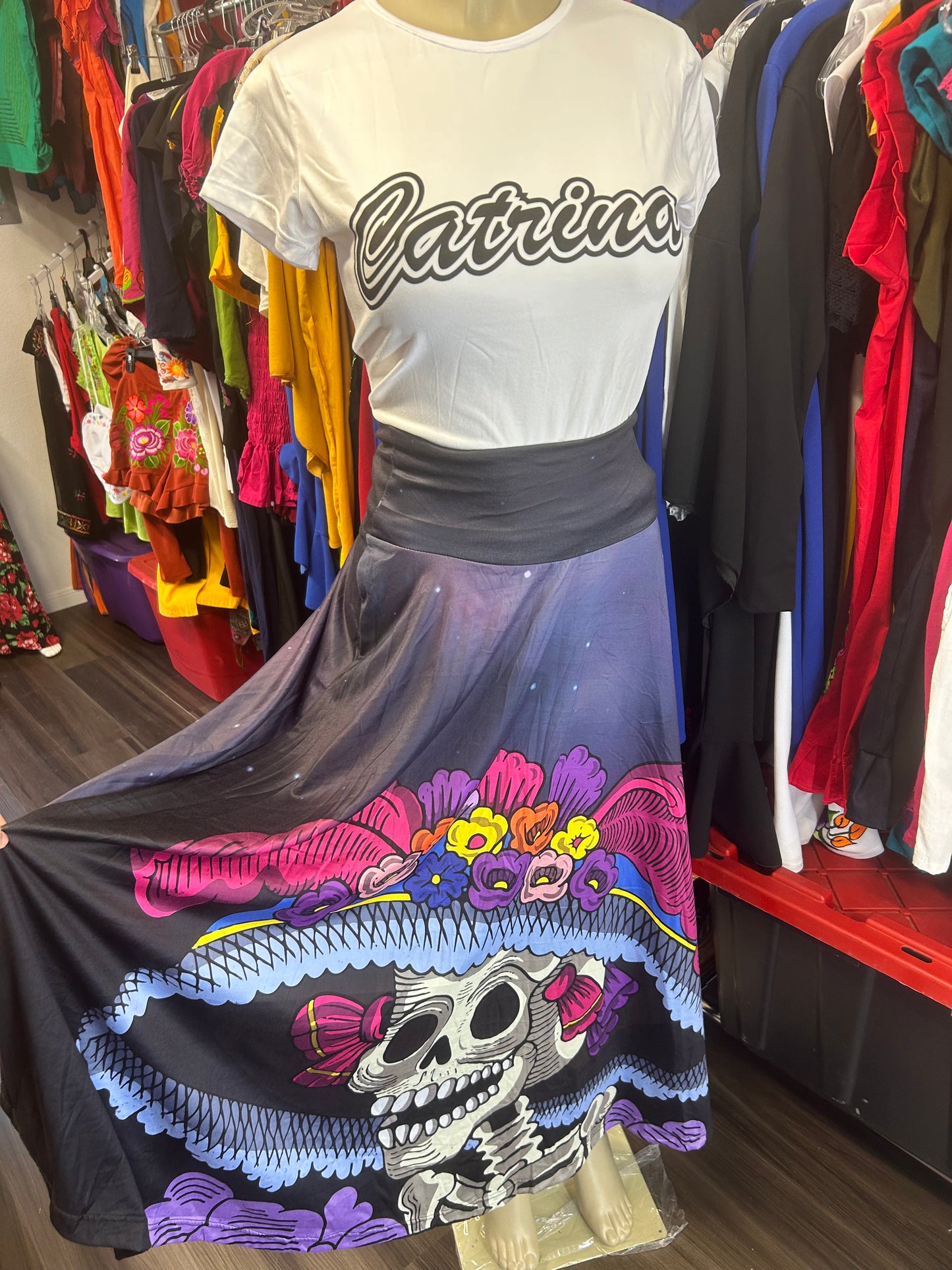 Día de muertos skirt set