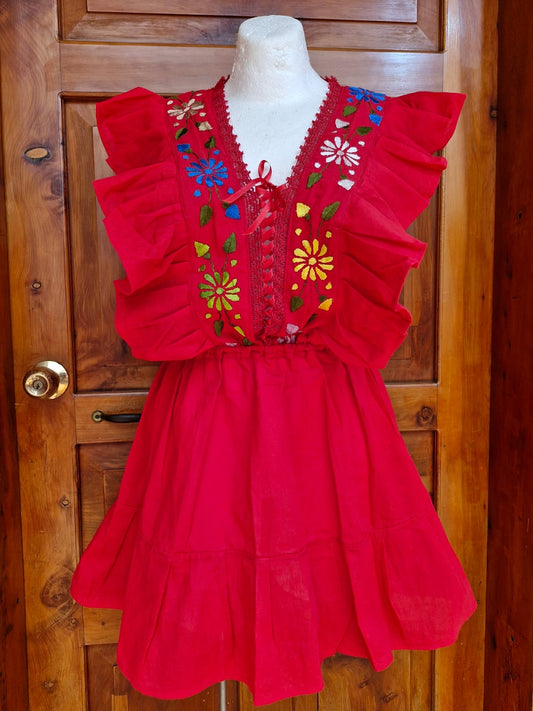 Hand embroidered dress