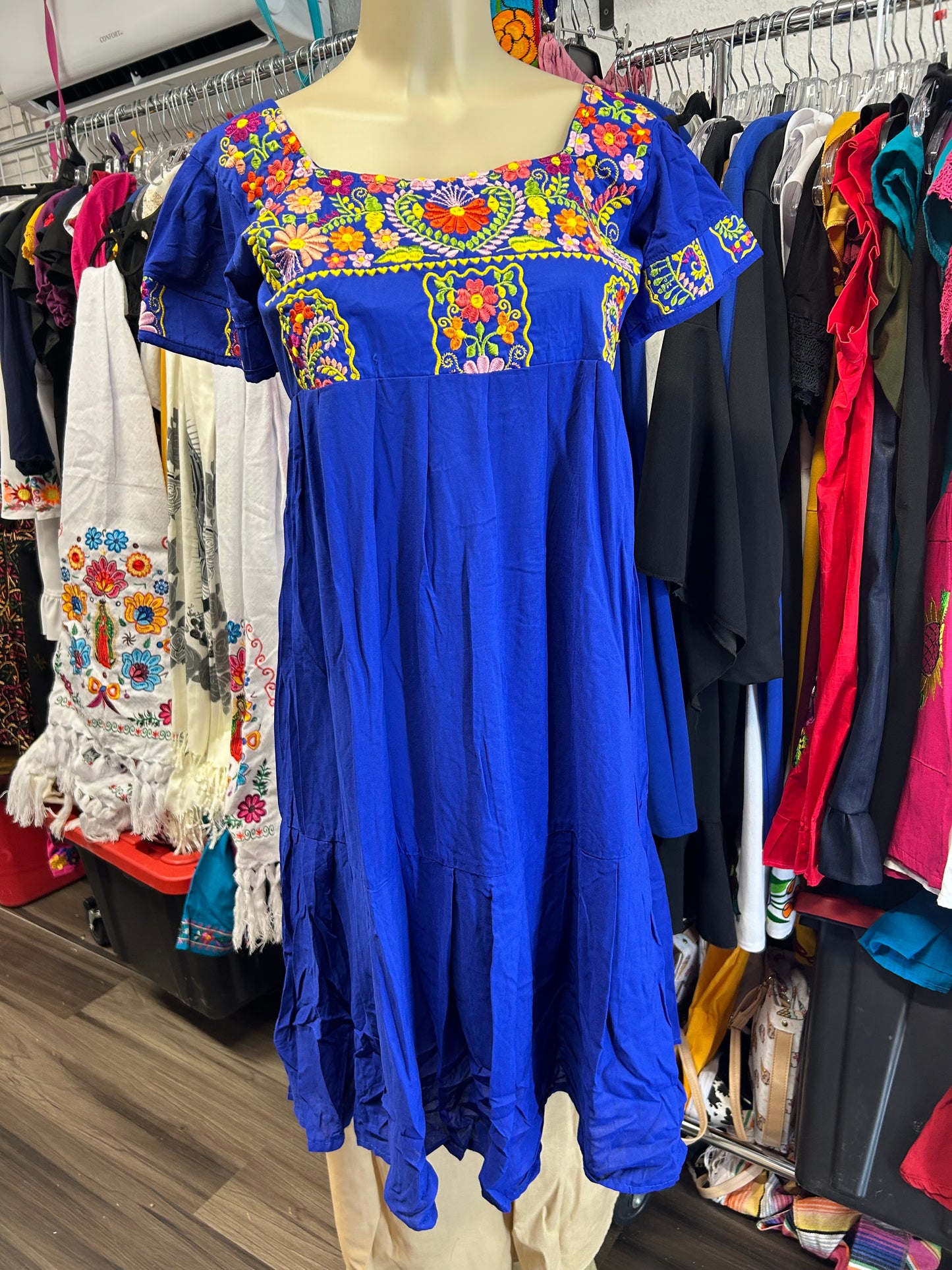 Azul florecitas dress